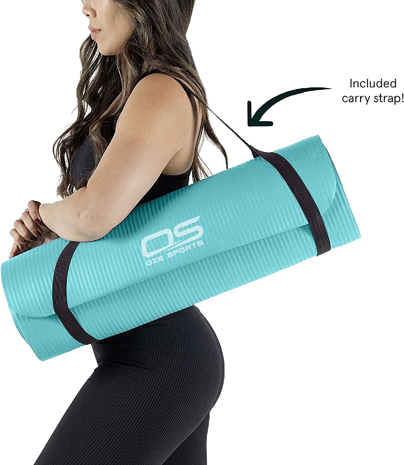 Yoga Mat Exercise NBR Fitness foam mat Extra Thick Non-Slip Large Padded High Density - Image 2