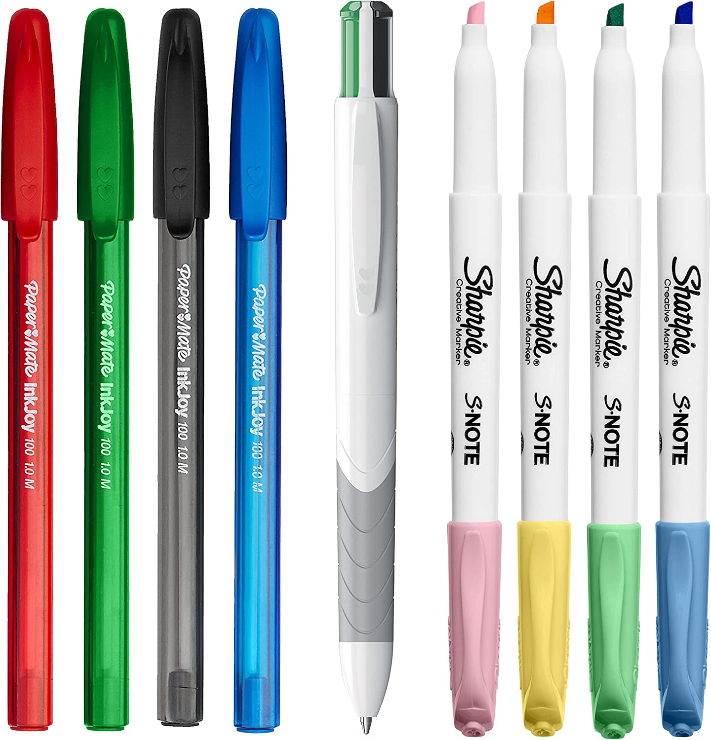 Paper Mate & Sharpie Pens Set | Stationary Supplies | Ballpoint Pens, Highlighters, Mechanical Pencils & Correction Tape | Perfect for School & Office | 23 Count